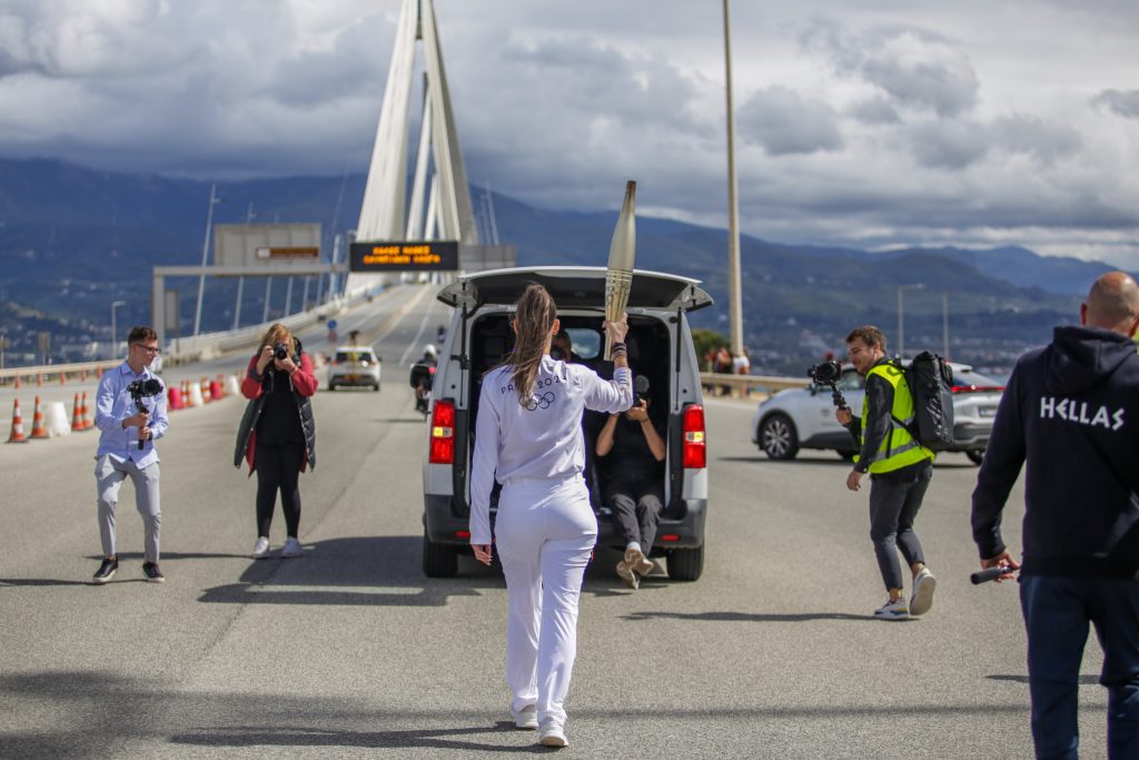 Greece - Olympic Flame - Rio-Antirrio Bridge