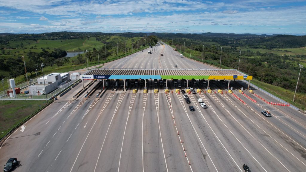 Toll Gate at Via Cristais, Brazil, Operated by VINCI Highways